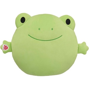 image:imageBuild A Bear Workshop SKOOSHERZ Spring Green Frog Stuffed Animal